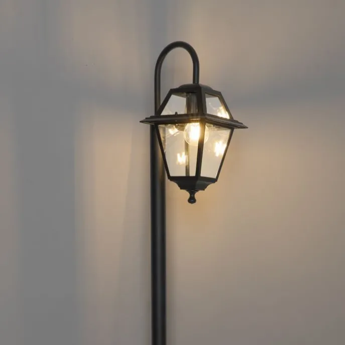 Klassische Außenlaterne schwarz 135 cm IP44 - Berta