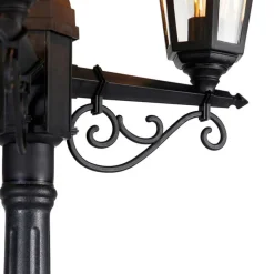 Klassische Außenlaterne schwarz 3-flammig IP44 - New Haven