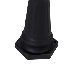 Klassische Außenlaterne schwarz 3-flammig IP44 - New Haven