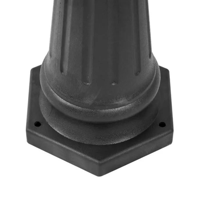 Klassische Außenleuchte schwarz 217 cm IP44 - New Haven Gehämmert