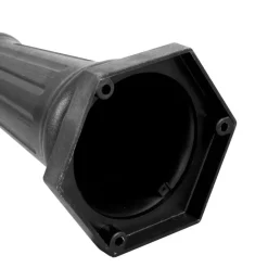 Klassische Außenleuchte schwarz 217 cm IP44 - New Haven Gehämmert