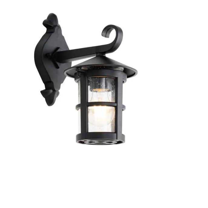Klassische Außenwandlaterne schwarz IP44 - Herb