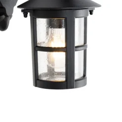 Klassische Außenwandlaterne schwarz IP44 - Herb