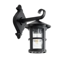 Klassische Außenwandlaterne schwarz IP44 - Herb