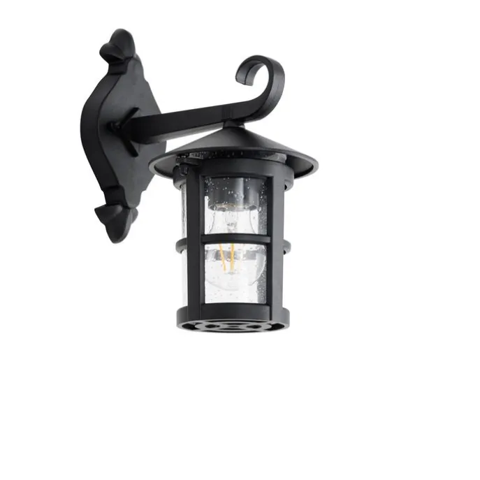 Klassische Außenwandlaterne schwarz IP44 - Herb