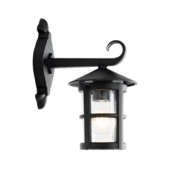 Klassische Außenwandlaterne schwarz IP44 - Herb