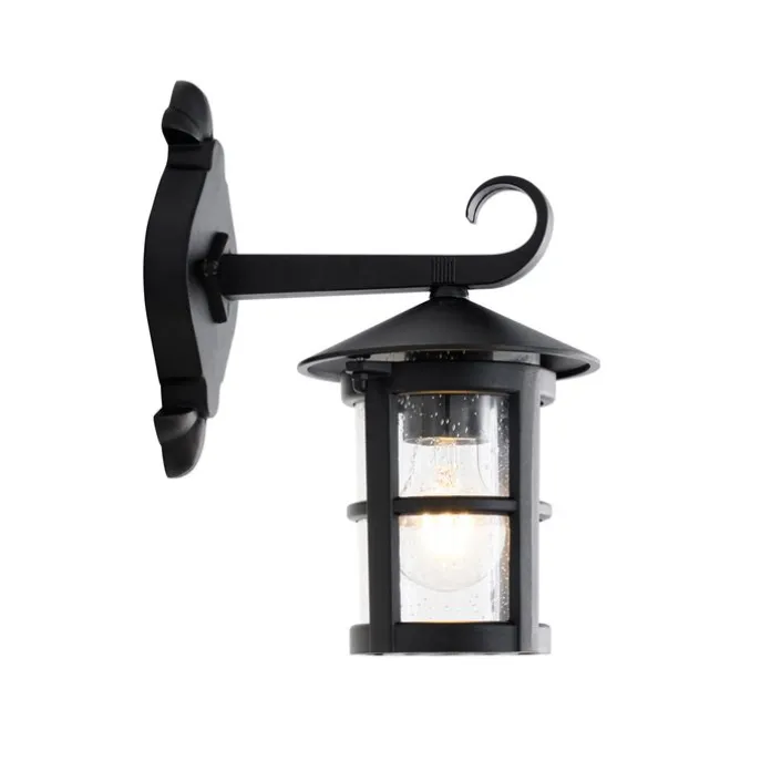 Klassische Außenwandlaterne schwarz IP44 - Herb