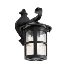 Klassische Außenwandlaterne schwarz IP44 - Herb