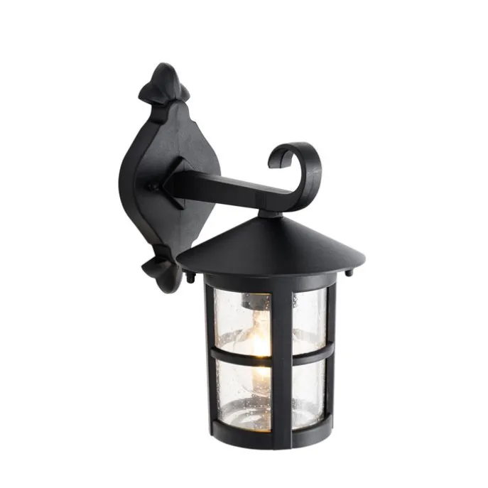 Klassische Außenwandlaterne schwarz IP44 - Herb
