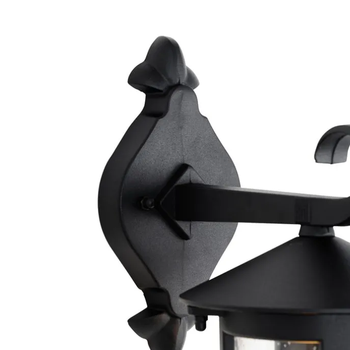 Klassische Außenwandlaterne schwarz IP44 - Herb