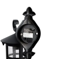 Klassische Außenwandlaterne schwarz IP44 - Herb