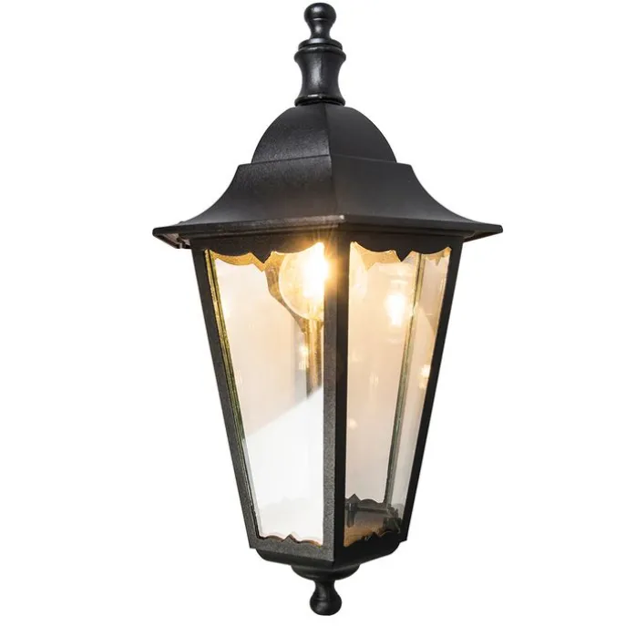 Klassische Außenwandlaterne schwarz IP44 - New Orleans Down