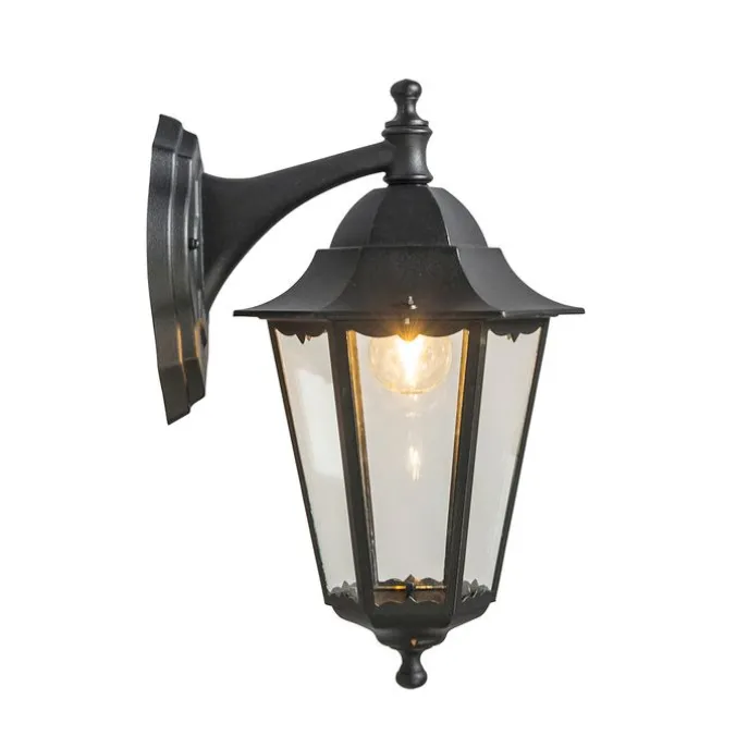 Klassische Außenwandlaterne schwarz IP44 - New Orleans Down