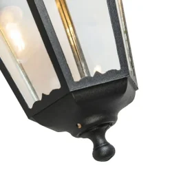 Klassische Außenwandlaterne schwarz IP44 - New Orleans Down