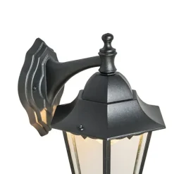 Klassische Außenwandlaterne schwarz IP44 - New Orleans Down