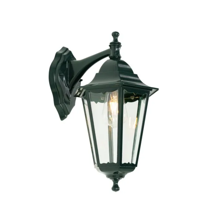 Klassische Außenwandlaterne dunkelgrün IP44 – New Orleans Down