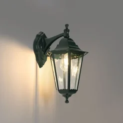 Klassische Außenwandlaterne dunkelgrün IP44 – New Orleans Down