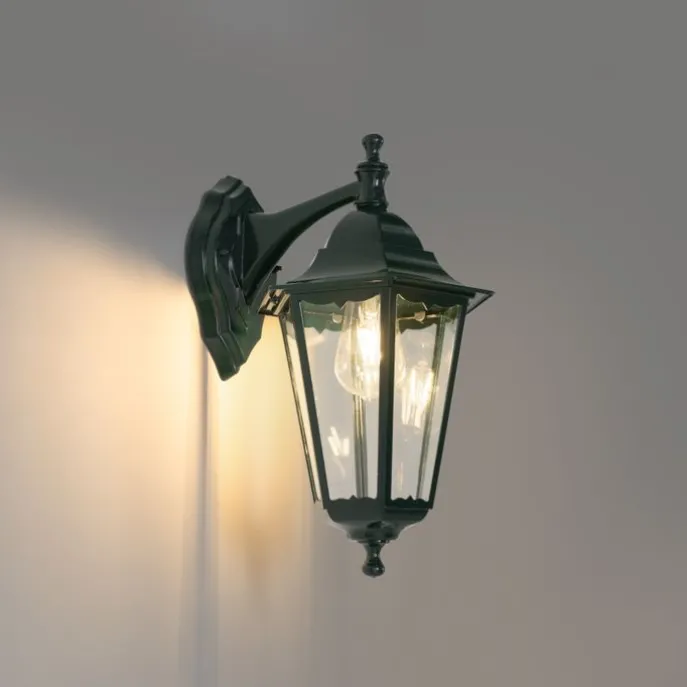 Klassische Außenwandlaterne dunkelgrün IP44 – New Orleans Down