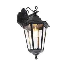 Klassische Außenwandlaterne schwarz IP44 - Havana Down