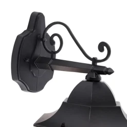 Klassische Außenwandlaterne schwarz IP44 - Havana Down