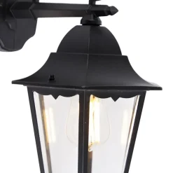 Klassische Außenwandlaterne schwarz IP44 - Havana Down