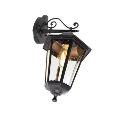 Klassische Außenwandlaterne schwarz IP44 - Havana Down