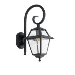 Klassische Außenwandlaterne schwarz IP44 - Berta