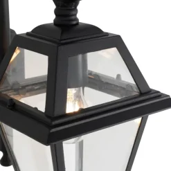 Klassische Außenwandlaterne schwarz IP44 - Berta