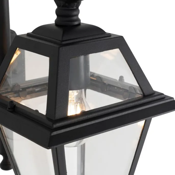 Klassische Außenwandlaterne schwarz IP44 - Berta