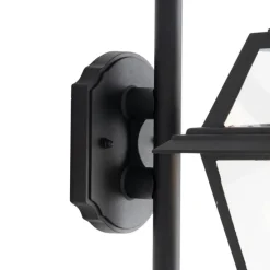 Klassische Außenwandlaterne schwarz IP44 - Berta