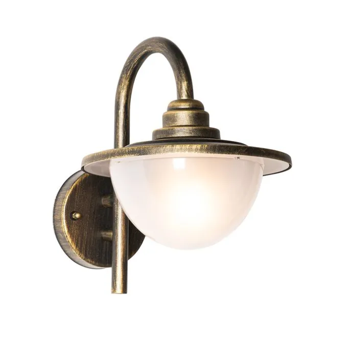 Klassische Außenwandlaterne Antikgold IP44 - Brügge