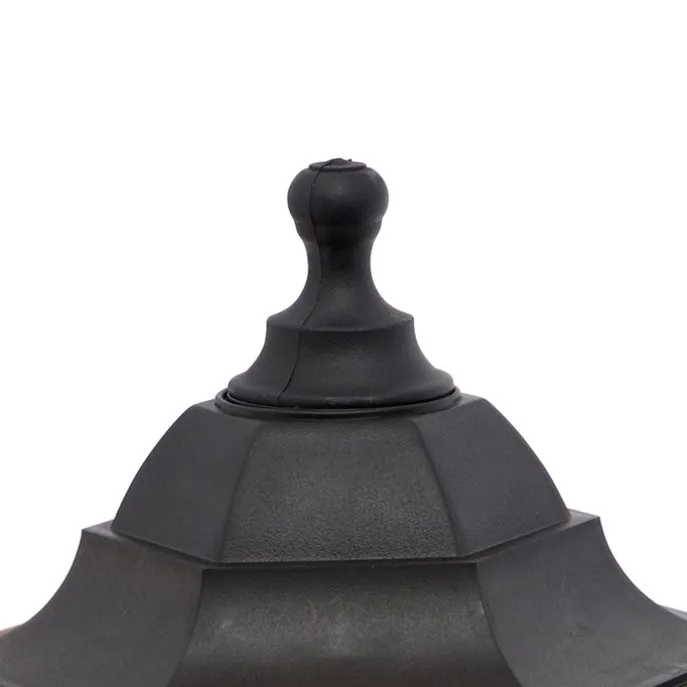 Klassische Außenwandleuchte schwarz mit Bewegungssensor - New Haven