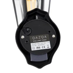 Klassische Außenwandleuchte schwarz mit Bewegungssensor - New Haven