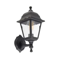 Klassische Außenwandleuchte schwarz verstellbar IP44 - Capital