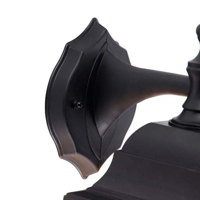 Klassische Außenwandleuchte schwarz verstellbar IP44 - Capital