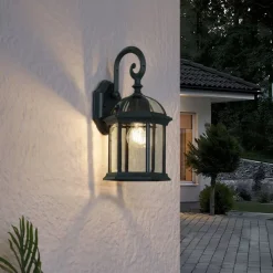 Klassische Außenwandleuchte Antikgrün IP44 - Glasgow