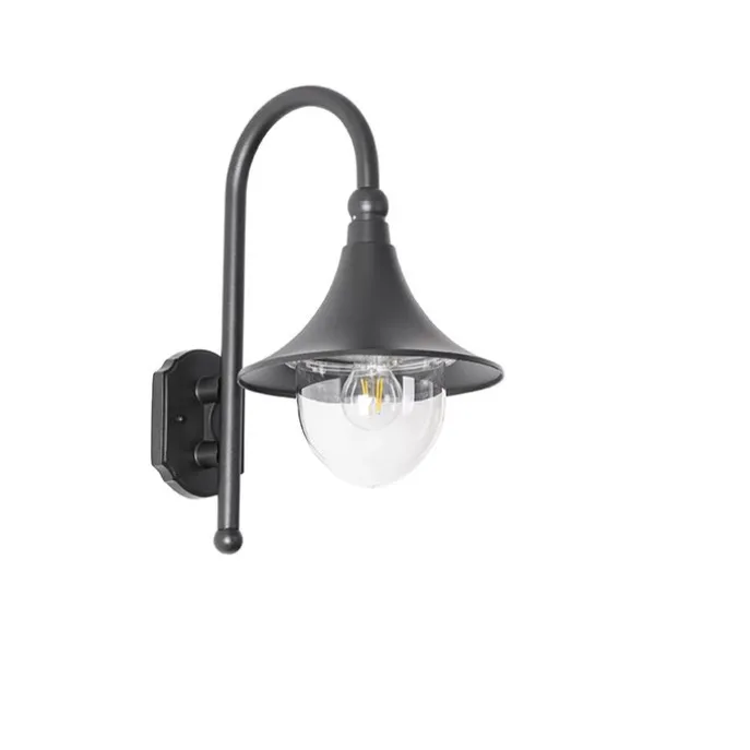 Klassische Außenwandleuchte schwarz IP44 - Daphne