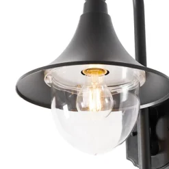 Klassische Außenwandleuchte schwarz IP44 - Daphne