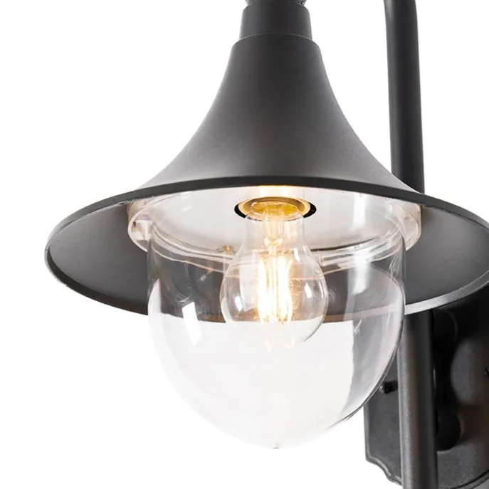 Klassische Außenwandleuchte schwarz IP44 - Daphne