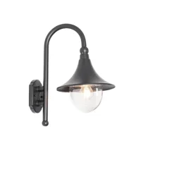 Klassische Außenwandleuchte schwarz IP44 - Daphne