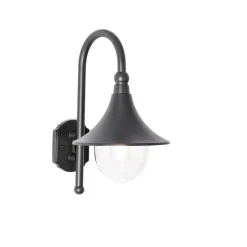 Klassische Außenwandleuchte schwarz IP44 - Daphne