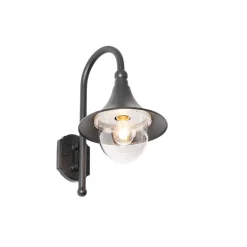 Klassische Außenwandleuchte schwarz IP44 - Daphne