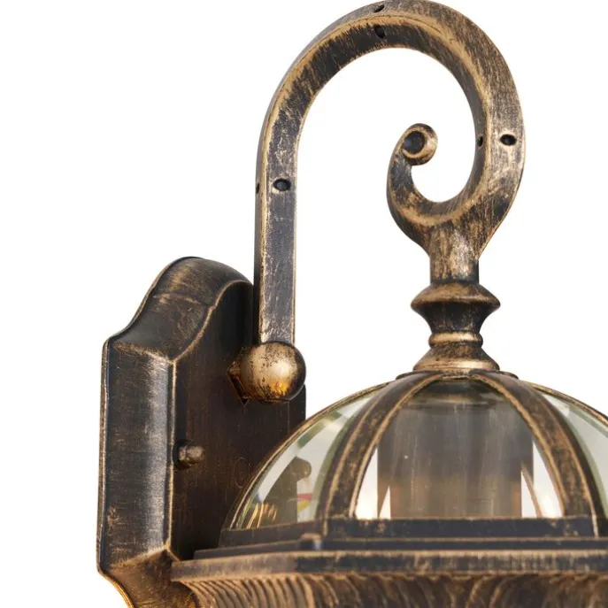 Klassische Außenwandleuchte Antikgold IP44 - Glasgow