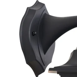 Klassische Außenwandleuchte schwarz IP44 - New Haven Gehämmert