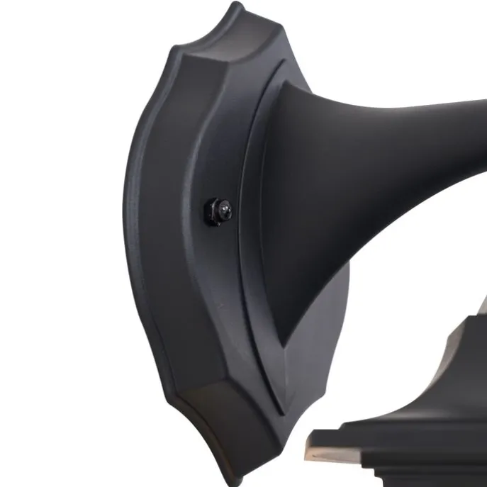 Klassische Außenwandleuchte schwarz IP44 - New Haven Gehämmert