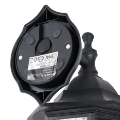 Klassische Außenwandleuchte schwarz IP44 - New Haven Gehämmert