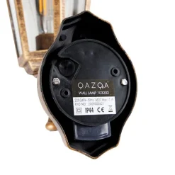 Klassische Außenwandleuchte antikgold mit Bewegungssensor - New Haven