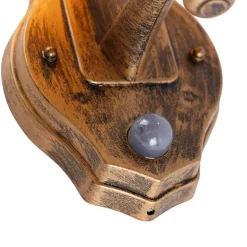 Klassische Außenwandleuchte antikgold mit Bewegungssensor - New Haven