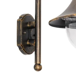 Klassische Außenwandleuchte Antikgold IP44 - Daphne