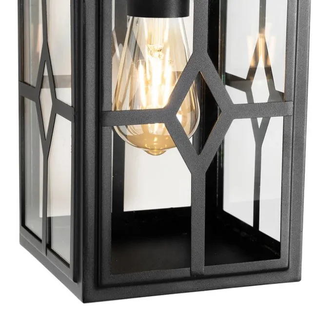 Klassische Außenwandleuchte schwarz IP44 - Dover